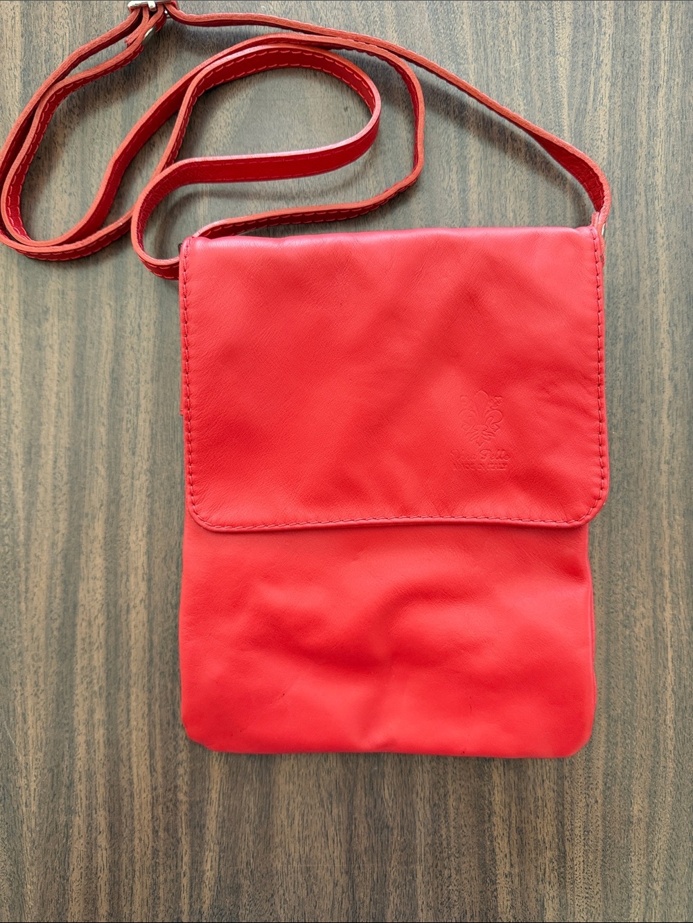 Genuine Italian Leather Vera Pella Crossbody Purse